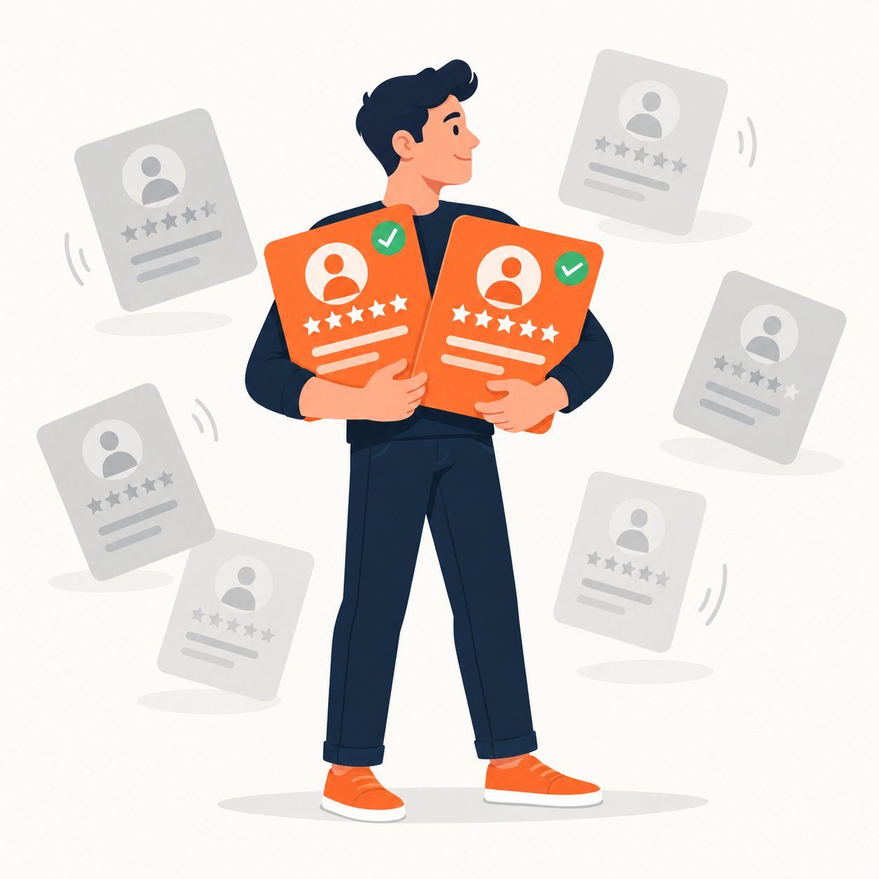 Keeping two review profiles well managed instead of six neglected ones